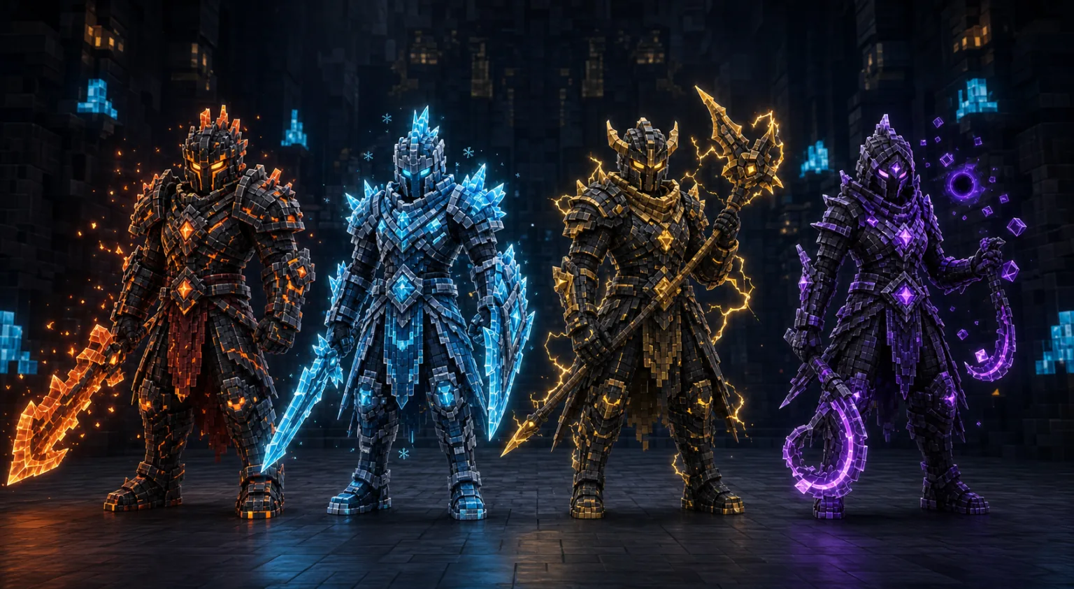 Original QuakeCraft elemental champion artwork
